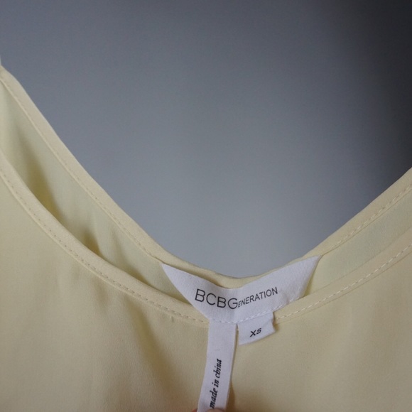 BCBGeneration Hi-Low Yellow Dress XS BCBG - Picture 8 of 8